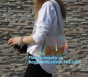 Sling Shoulder Clear PVC Crossbody Bag, PVC hand bag Asia Ladies Shoulder Bag, Shoulder Tote Pouch Clear PVC Beach Bag W supplier