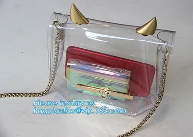 PVC Shopping Bag pvc shoulder bag clear pvc beach bag, multifunction pvc tote handbag shoulder bag, promotional pvc sing supplier