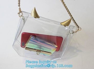 PVC Shopping Bag pvc shoulder bag clear pvc beach bag, multifunction pvc tote handbag shoulder bag, promotional pvc sing supplier