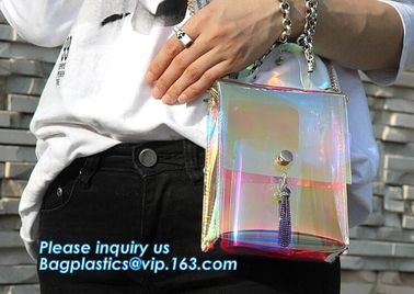 women's wallets small shoulder messenger bag with metal chain strip, Zipper Wallet Multicolor Purse, waterproof mobile c supplier