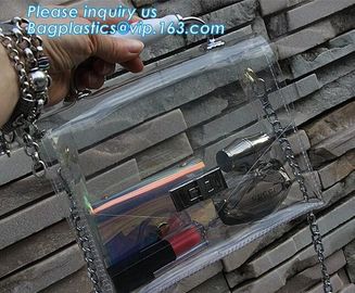 pvc handbag with small bag, PVC Transparent Fashionable Handbag Shoulder Bag Crossbody handBag, pvc carrier, carrier han supplier