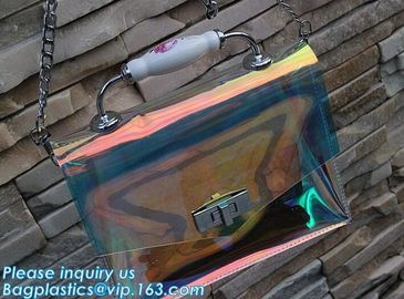 pvc handbag with small bag, PVC Transparent Fashionable Handbag Shoulder Bag Crossbody handBag, pvc carrier, carrier han supplier