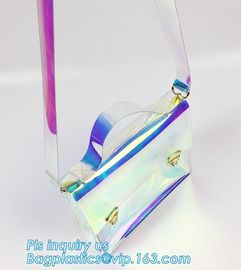 summer laser pvc shopping bag fashion transparent PVC tote handbag, Promotional cheap clear ladies fashion pvc plastic H supplier