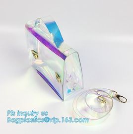 summer laser pvc shopping bag fashion transparent PVC tote handbag, Promotional cheap clear ladies fashion pvc plastic H supplier