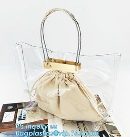 clear pvc bag ring handle handbag teenager handbag, PVC Jelly Tote bag Candy handbag, beach handbag, handle carrier, bag supplier