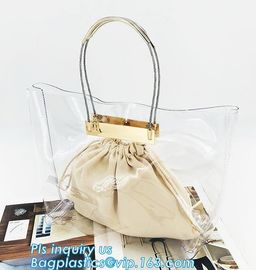 clear pvc bag ring handle handbag teenager handbag, PVC Jelly Tote bag Candy handbag, beach handbag, handle carrier, bag supplier