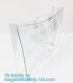 PVC Clear Glitter Chain Shoulder Bag, PVC Shoulder Plastic Beach Bag, clear pvc gift handbags, shoulder beach pvc bags supplier