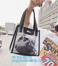 Vinyl PVC Chain Handbag Shoulder Bag for Young Ladies, Studded Clear Tote/PVC shoulder bagClassical Colorful PVC Wallet supplier