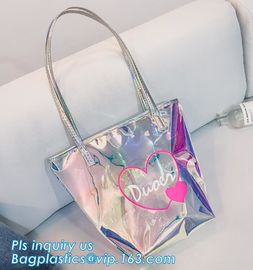 Waterproof PVC Shoulder Tote Beach Bag with Chain, Pvc Manufacture Small Custom Travel Mens Shoulder Bag, Sling Shoulder supplier