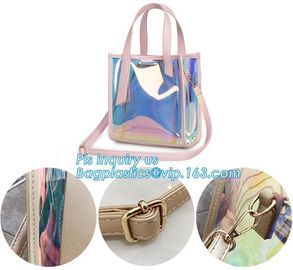 Classical Colorful PVC Wallet Bag Pouch Bag shoulder bag, PVC Crossbody Bag For School Travel Girls, Tote Bag Clear Shou supplier