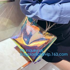 Cheap PVC Single Shoulder Bag for Girl, summer hot sale shoulder PU PVC transparent bag, coating shopping bag tote bag s supplier