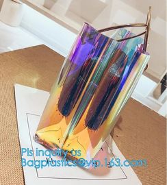 New Design Elegant Transparent Handbags Shoulder Tote PVC Beach Bags for women, PVC Tote Bag Shoulder Handbag Transparen supplier