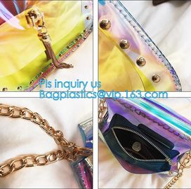 High quality newest fashion transparent handbags women pvc clear bags shoulder bag, Clear Pvc Manufacture Small Custom T supplier