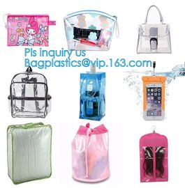 Pvc Customized Women Clear Bag Waterproof Shoulder Bag With Cosmetic, pvc clear beach bags/ pvc shoulder bag factory supplier