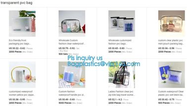 Elegant Transparent Handbags Shoulder Tote PVC Beach Bags for women with Zipper, Vinyl Transparent PVC Shoulder Bag With supplier