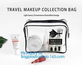 Luxury cosmetic bag custom printing pvc makeup bag travel, makeup bag travel pvc zipper bag, Promotional PVC Travel Make supplier