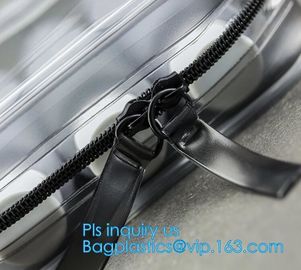 makeup pouch travel clear PVC toiletry bag, makeup PVC cosmetic bag with bubbles, Toiletry bag wholesale waterproof trav supplier