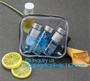 Good Design Fashion Zippered PVC Makeup Bag, holographic makeup bag pvc cosmetic bag, portable funny travel makeup pouch supplier