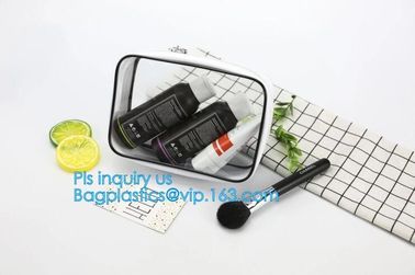 Good Design Fashion Zippered PVC Makeup Bag, holographic makeup bag pvc cosmetic bag, portable funny travel makeup pouch supplier