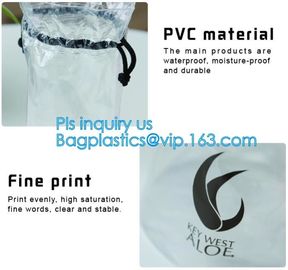 Drawstring Bags Backpack PVC Drawstring Bag, Promotional Clear PVC Plastic Drawstring Bag, pvc drawstring backpack bag supplier