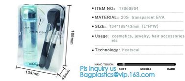 Cosmetic/ Makeup/ Toiletry Clear PVC Travel Wash Bag with handle, Cosmetic Gift Bags Tote Travel Makeup Bag for Zipper supplier