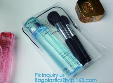 Cosmetic/ Makeup/ Toiletry Clear PVC Travel Wash Bag with handle, Cosmetic Gift Bags Tote Travel Makeup Bag for Zipper supplier