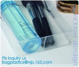 Cosmetic/ Makeup/ Toiletry Clear PVC Travel Wash Bag with handle, Cosmetic Gift Bags Tote Travel Makeup Bag for Zipper supplier