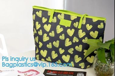 Portable Clothing Storage Shopping Bag Women Fashionable Travel PVC Beach Bag Female Casual Toiletry Shoulder Bags, carr supplier
