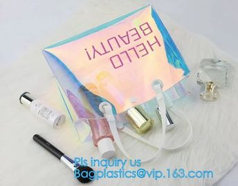 Summer Beach Bag Clear PVC Shoulder Bag new style, Fashion transparent jelly iridescent manufacturer clear shoulder purs supplier
