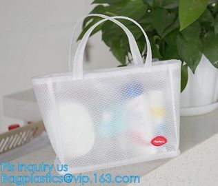 Women Mesh Shoulder Bag Handbag Travel Tote Beach Toiletry Storage Bag Case, Travel Beach Storage Handbag Mesh Tote Hand supplier