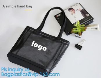 Mesh Beach Bag Shopping Bag Shoulder bag handbags, Mesh Beach Women Handbags, Mesh Tote Beach Bag Handbag With Large Poc supplier