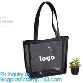 Mesh Beach Bag Shopping Bag Shoulder bag handbags, Mesh Beach Women Handbags, Mesh Tote Beach Bag Handbag With Large Poc supplier