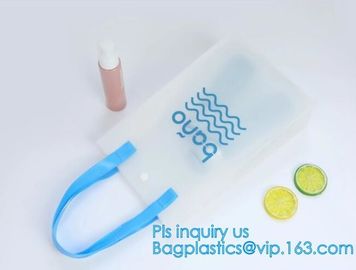 Beach Lash Package Tote Shoulder Bag with Interior Pocket, Customized Large Clear PVC Tote Bag Beach Bag, Water Resistan supplier