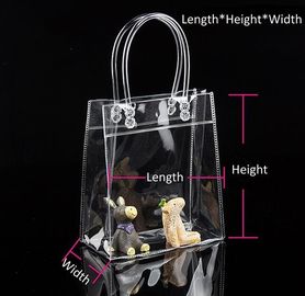 Summer beach clear PVC shoulder bag/transparent tote bag, Jelly PVC Material Candy Color Beach Transparent Women Shoulde supplier
