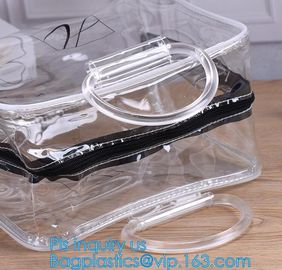 vinyl print beach shoulder tote bag fashion fancy handbag a storage bag inside, Summer Beach Clear PVC Shoulder Bag Tran supplier