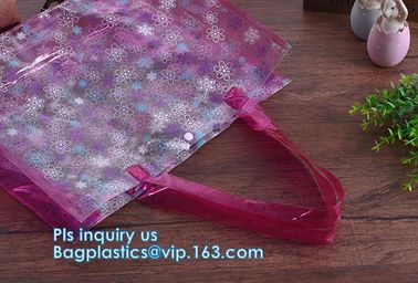 pvc inflatable shoulder beach bag, PVC Transparent Drawstring Shoulder Handbag, Beach Tote Shoulder Bag With Inner Pouch supplier