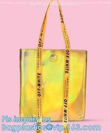 Handbag Shoulder Tote Makeup Bag, Summer Beach Clear PVC Shoulder Bag DIY Transparent Tote Bag, PVC Swim Shoulder Bag Pa supplier