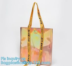 Handbag Shoulder Tote Makeup Bag, Summer Beach Clear PVC Shoulder Bag DIY Transparent Tote Bag, PVC Swim Shoulder Bag Pa supplier