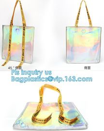 Handbag Shoulder Tote Makeup Bag, Summer Beach Clear PVC Shoulder Bag DIY Transparent Tote Bag, PVC Swim Shoulder Bag Pa supplier