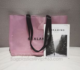 Semi-clear Tote Bags Stripe PVC Shoulder Bag with Pouch, PVC PU Trendy Handbag Shoulder Bag Beach Bag, PVC shoulder bag supplier