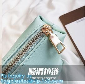 plastic makeup pouch PVC portable cosmetic bag, pvc tube handle bags,pvc clear plastic handle bags,pvc pipe handle bag supplier