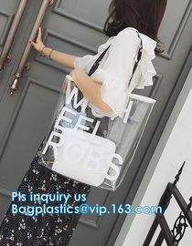 plastic makeup pouch PVC portable cosmetic bag, pvc tube handle bags,pvc clear plastic handle bags,pvc pipe handle bag supplier