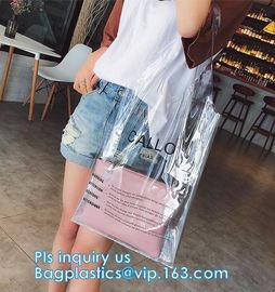 Clear Beach Bags, Transparent PVC Toiletry , pvc shopping bag, Manufacturers pvc plastic bag pvc shopping bag with logo, supplier