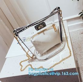 waterproof promotional clear tote pvc handle shopping bag, PVC mat waterproof reusable tote shopping bags, summer soft p supplier