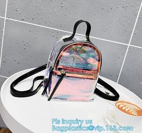 Promotion school waterproof pvc clear backpack for kids, transparent clear pvc backpack, Shoulder Straps Backpack PVC To supplier