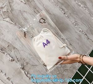 Crystal PVC Transparent Women Fashion Handbag, PVC Women Bags Tote Beach Handbags, China alibaba PVC handbag manufacture supplier