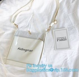 Fashion Women handbag Transparent PVC Clear Beach single shoulder bag,woman handbag, PVC handbag ladies women tote bag supplier