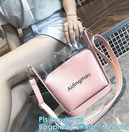Fashion Women handbag Transparent PVC Clear Beach single shoulder bag,woman handbag, PVC handbag ladies women tote bag supplier