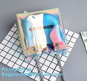 High quality unique PVC PU ladies bag handbag, 100% Clear Purse PVC Beach Clear Handbags, women's bag/handbag/traveling supplier
