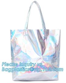 promotional PVC handle bag, Pocket Beach Shoulder Bags, Simple designed plastic beach bags, eco handle pvc blanket packi supplier